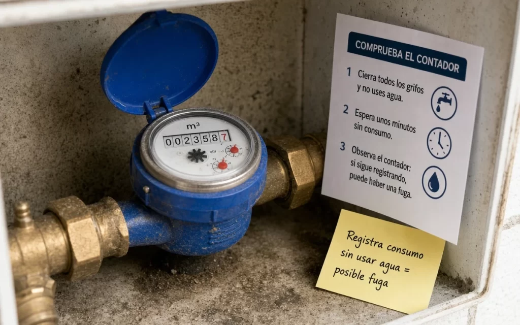 Cómo saber si hay una fuga de agua oculta en una vivienda