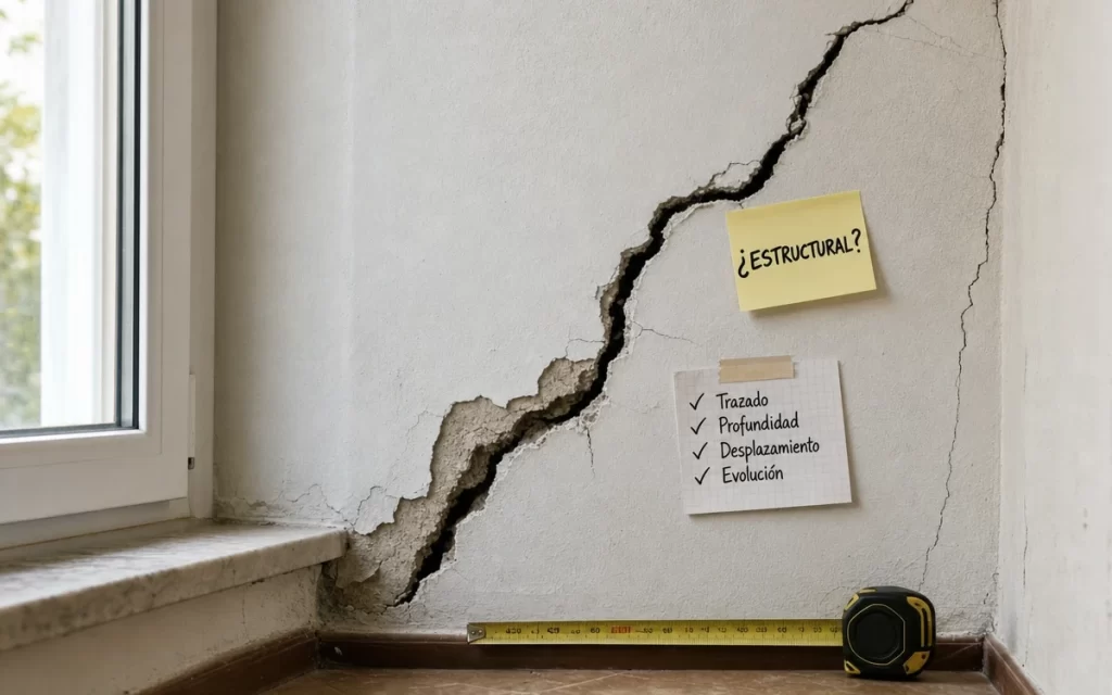 Cómo saber si una grieta en la pared puede ser estructural