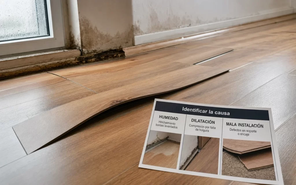 Suelo laminado levantado: cómo distinguir humedad, dilatación y mala instalación